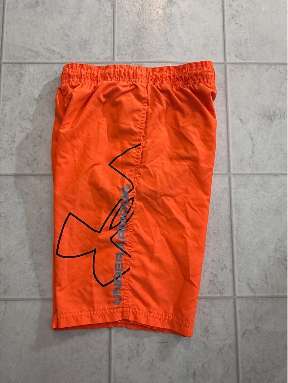 Under Armour orange youth shorts